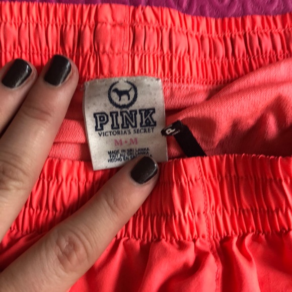 Victoria Secret Neon Pink Sport Shorts Cheetah Med - Picture 2 of 7